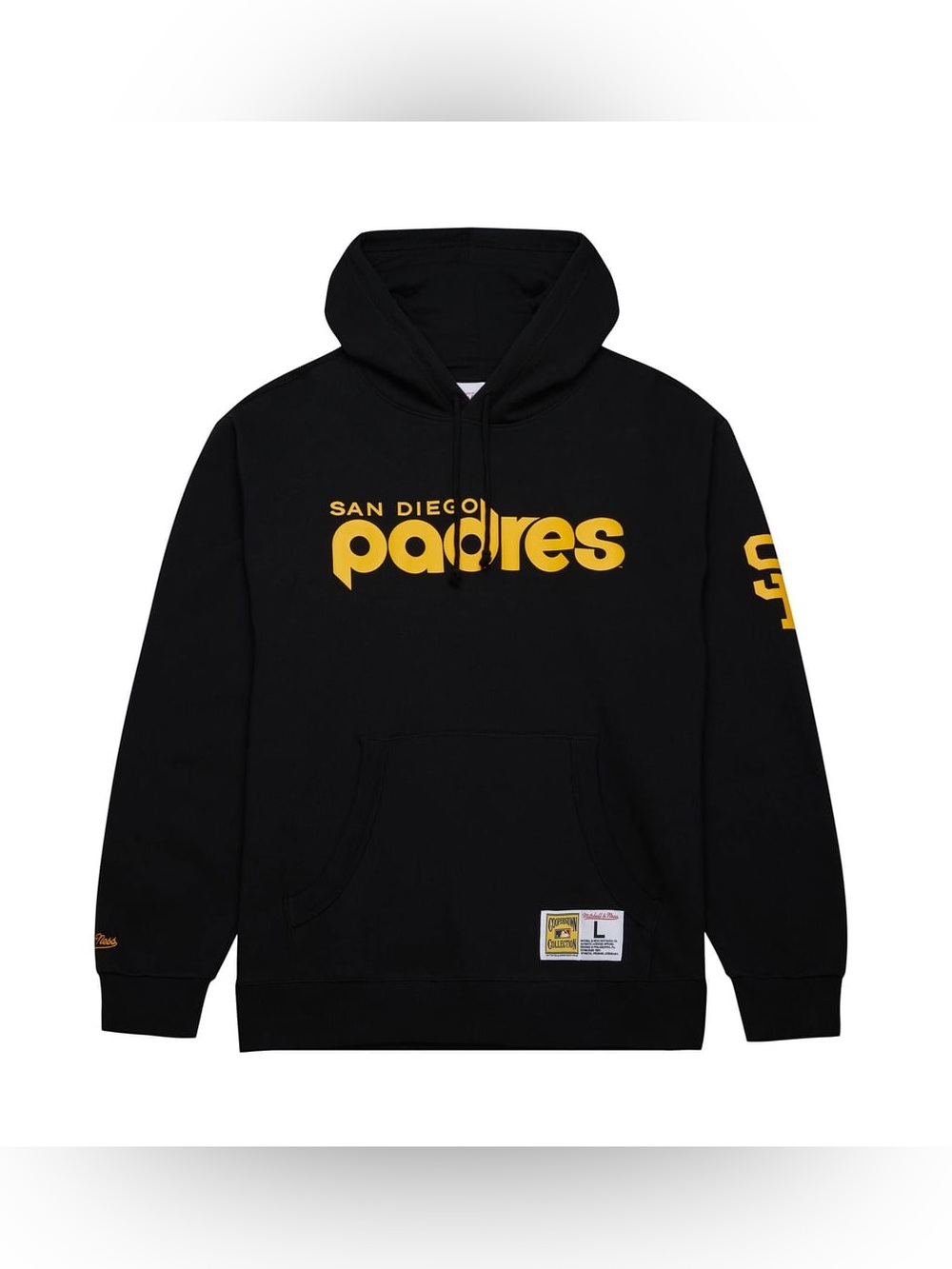 Mitchell & Ness San Diego Padres Game Time Fleece Pullover Hoodie Black